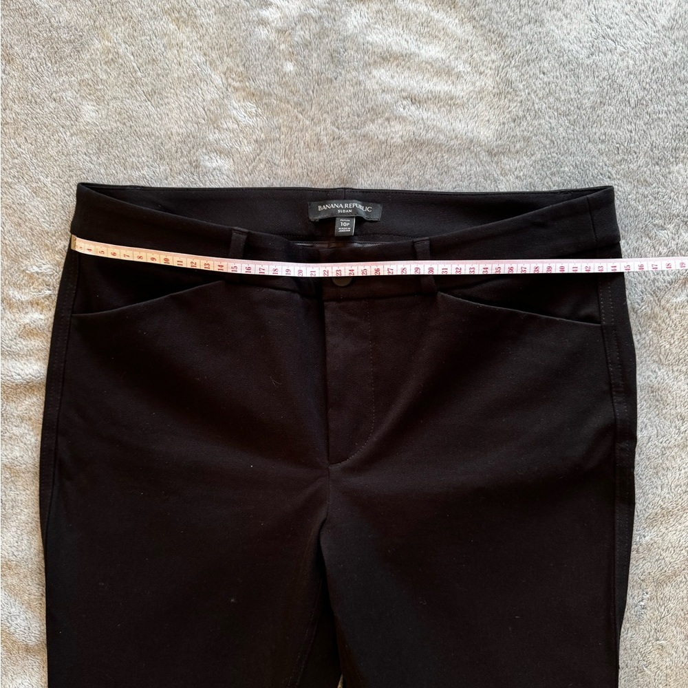 Banana Republic Petite Sloan Black Flare Pants - Cotton Blend - Size 10P - Picture 5 of 9